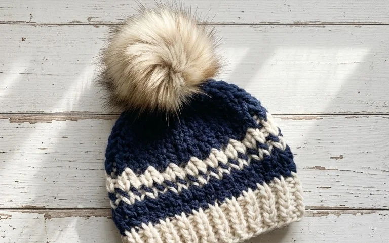 Kostenlose Anleitung: Chunky Beanie einfach häkeln