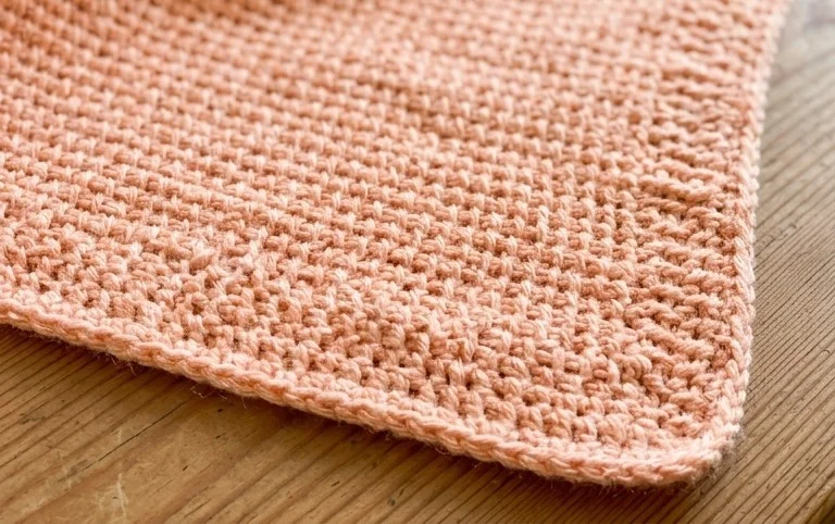 Crochet Baby Blanket With Tunisian Stitch