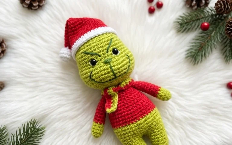 Grinch Amigurumi häkeln: Kostenlose Anleitung für Anfänger
