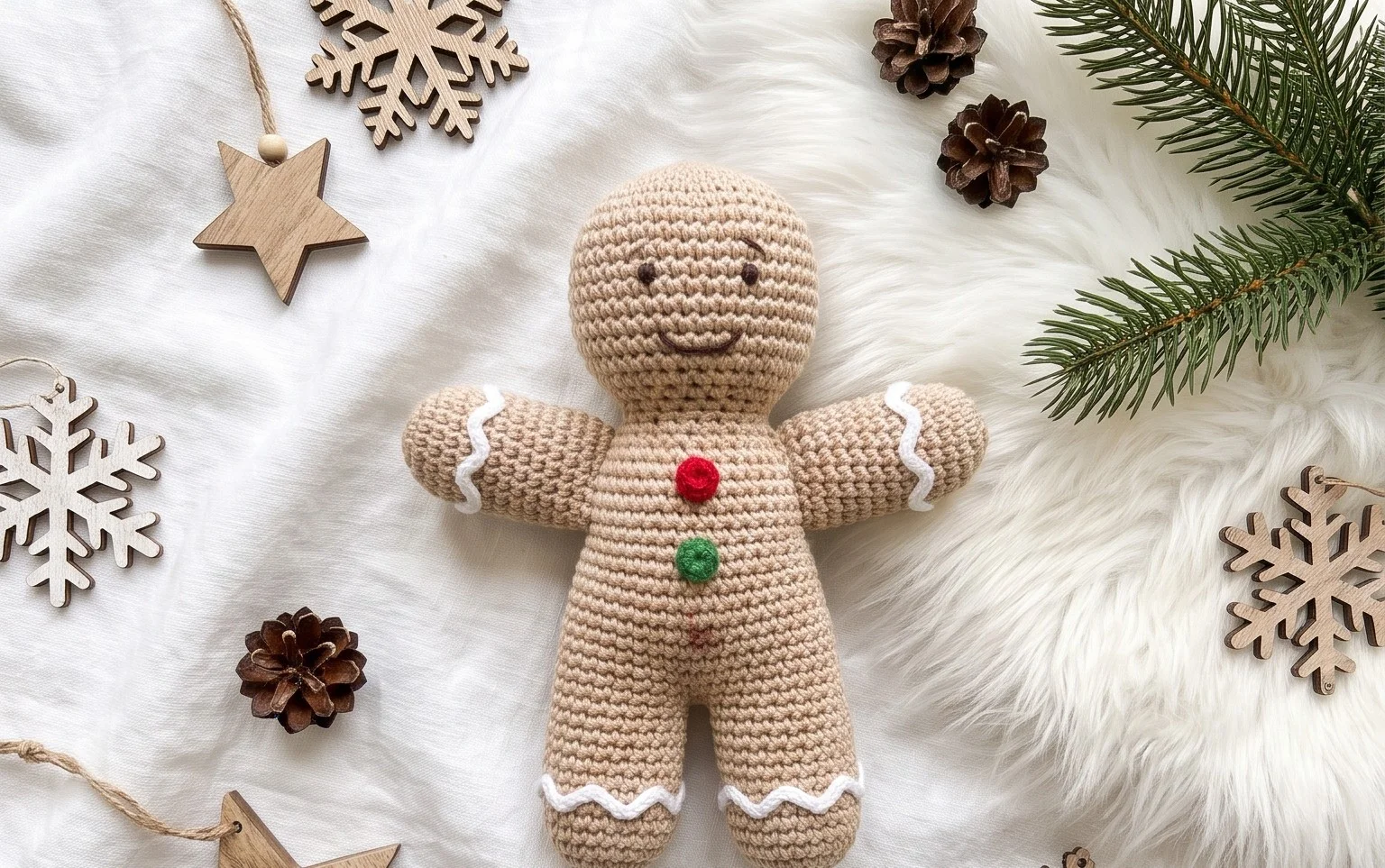 Amigurumi Lebkuchenmann: Kostenlose Anleitung für Anfänger