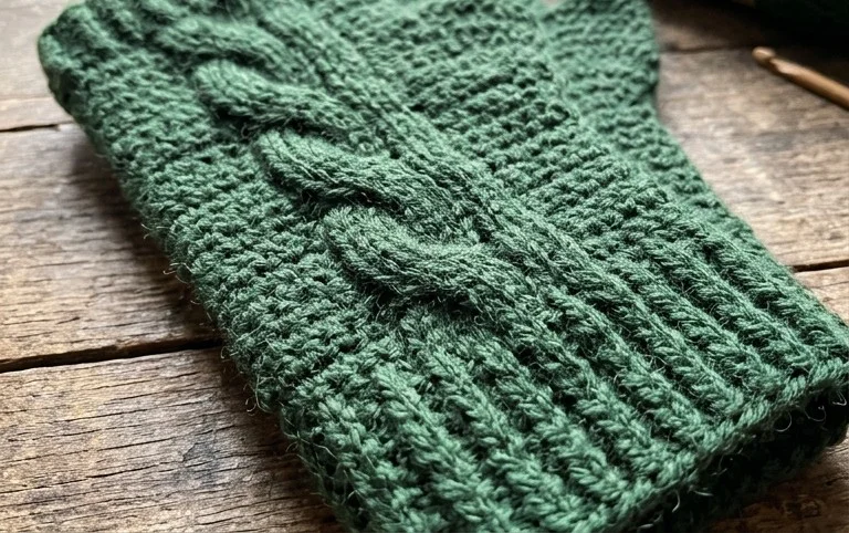 Cable Fingerless Gloves Free Crochet Patterns - DIY Magazine